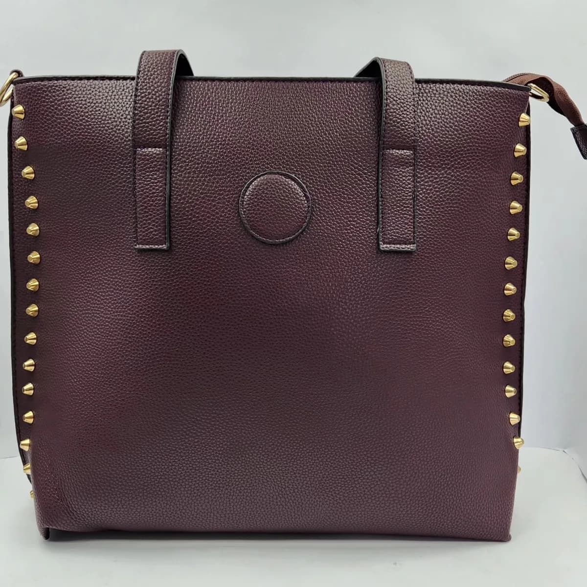 Bolsa sacola vinho com tachas