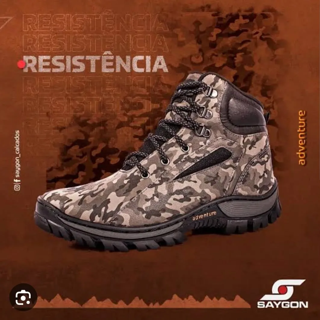 Bota adventure Saygon camuflada